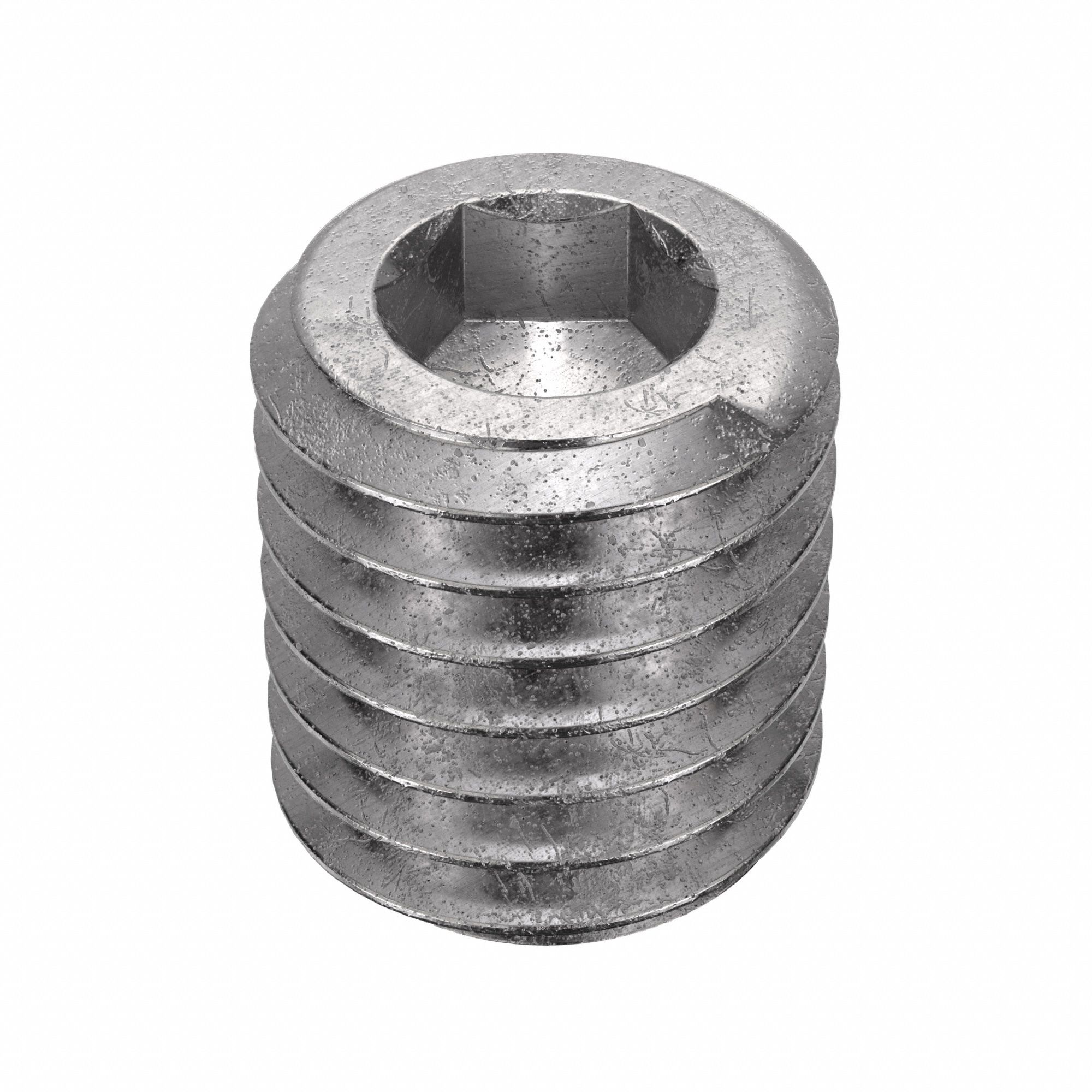 Socket Set Screw: 1/2"-13 Thread Size, 5/8 in Overall Lg, Cup pt, Stainless Steel, Plain, 25 PK