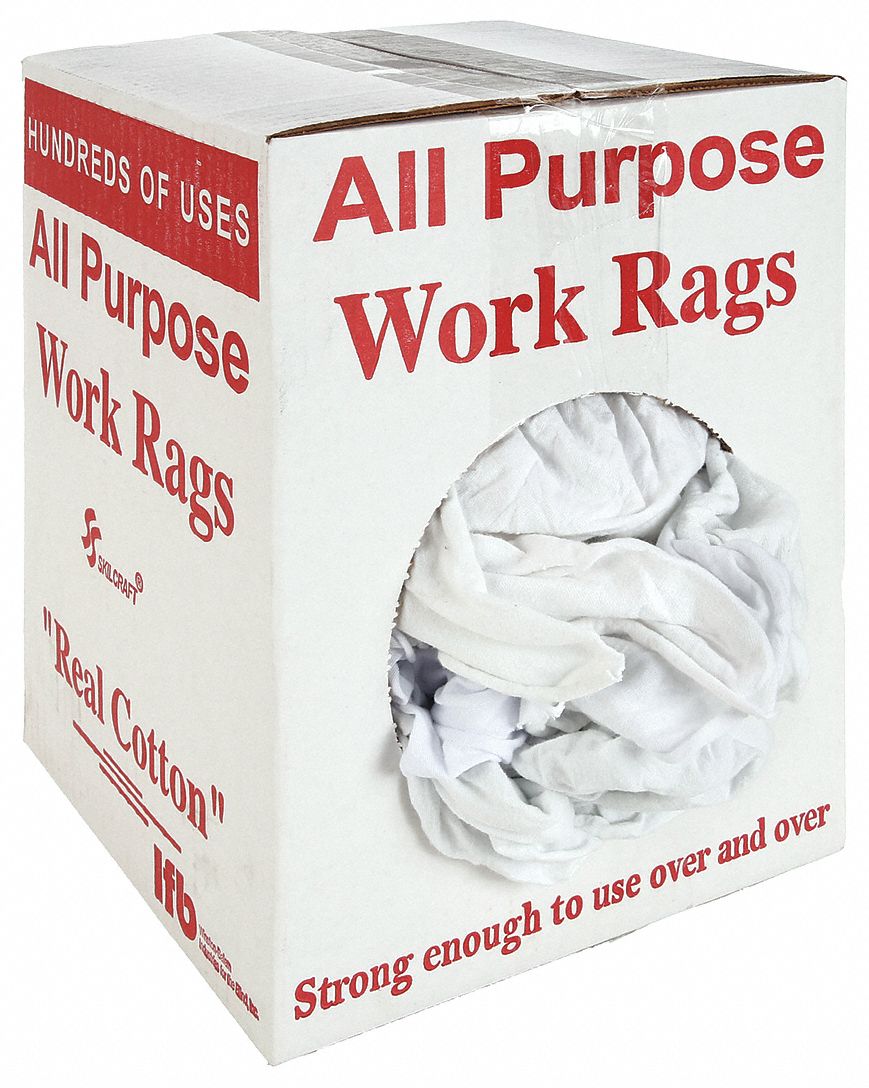 ABILITY ONE WIPING CLOTH,5 LB Cloth Rags and Shop Towels WWG5MN49