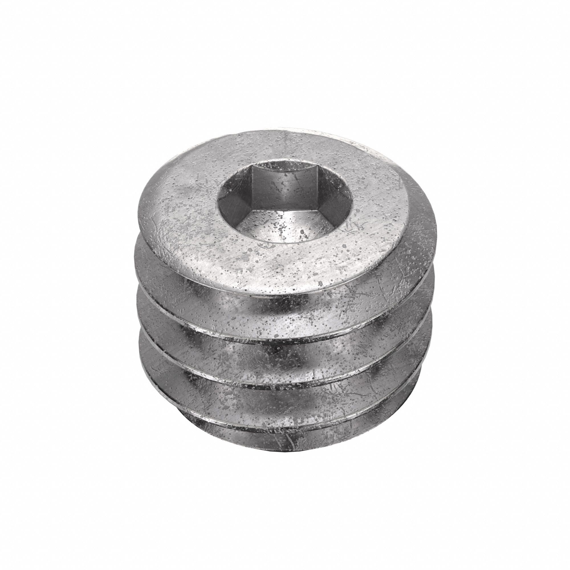 Socket Set Screw: #1-72 Thread Size, 1/16 in Overall Lg, Cup pt, Stainless Steel, Plain, 50 PK