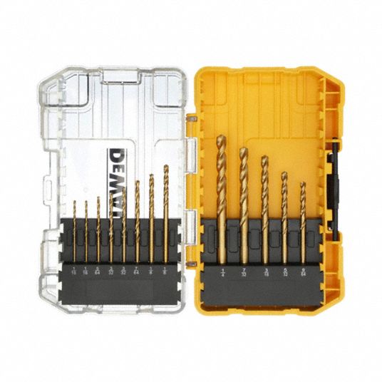 DeWalt Black and Gold Impact Ready Metal Drill Bit Set (12-Piece)