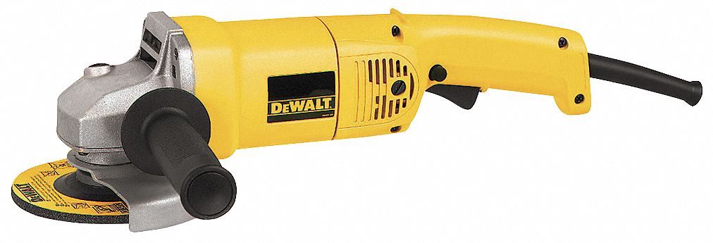 DEWALT MEDIUM ANGLE GRINDER, CORDED, 120V/12A, 2.5 HP, 5 IN DIA