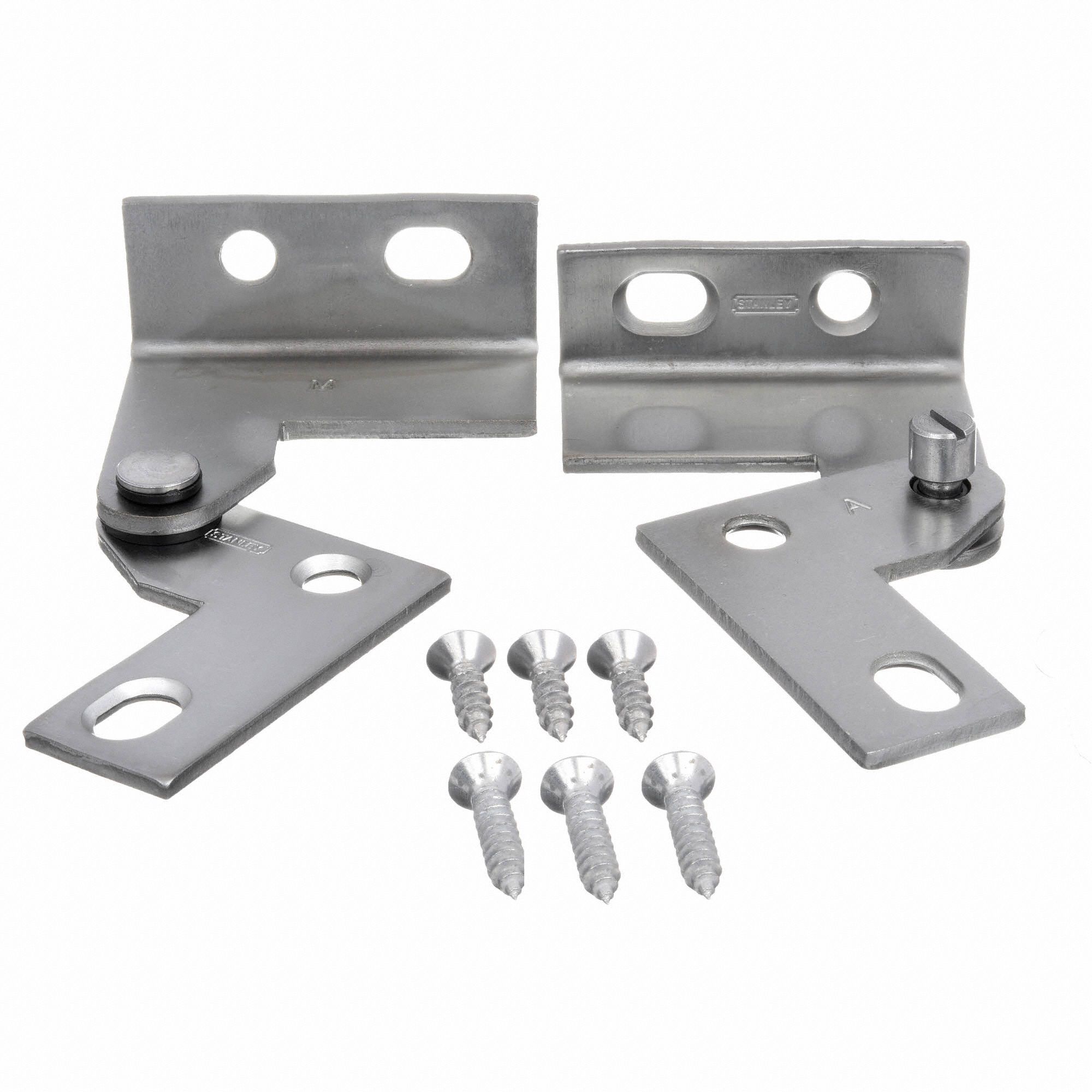 STANLEY Right Hand Pivot Hinge With Holes, Full Surface Mounting, Satin