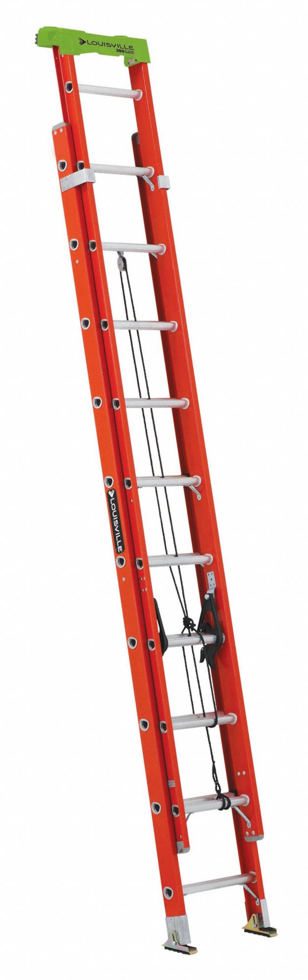 LOUISVILLE, 28 ft Industry Ladder Size, 25 ft Extended Ladder Ht ...