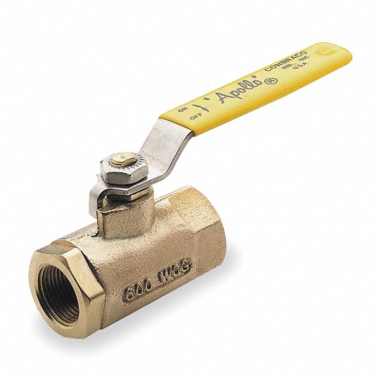 APOLLO Ball Valve, Bronze B584, Inline, 2Piece, Pipe Size 1 in, Connection Type FNPT x FNPT