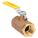 MANUAL TWO-WAY BALL VALVE: 1½ IN, BRONZE, STRAIGHT, FNPT X FNPT, STD PORT, TWO-PIECE, PTFE