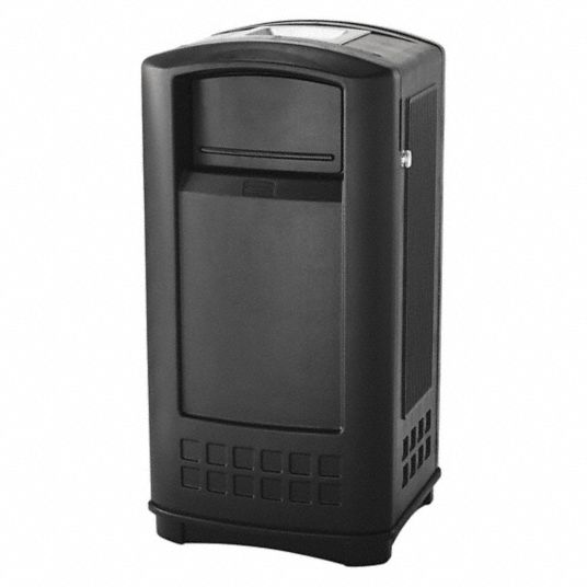 RUBBERMAID COMMERCIAL PRODUCTS 35 gal Rectangular Ashtray/Trash Can