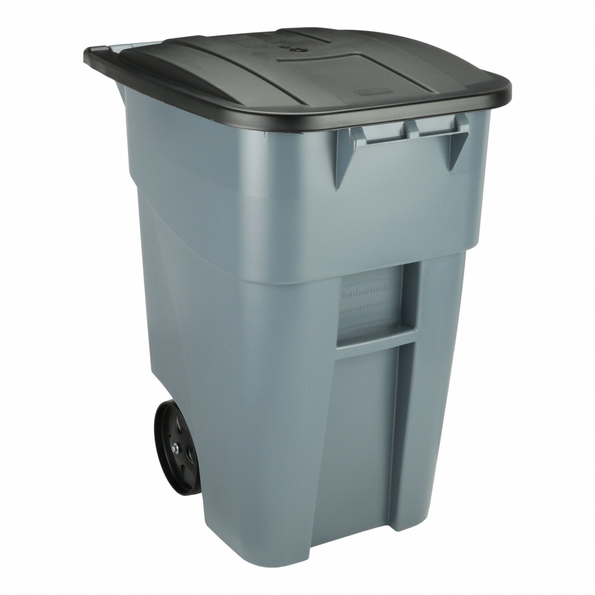 TRASH CAN,50 GAL.,GRAY,PLASTIC