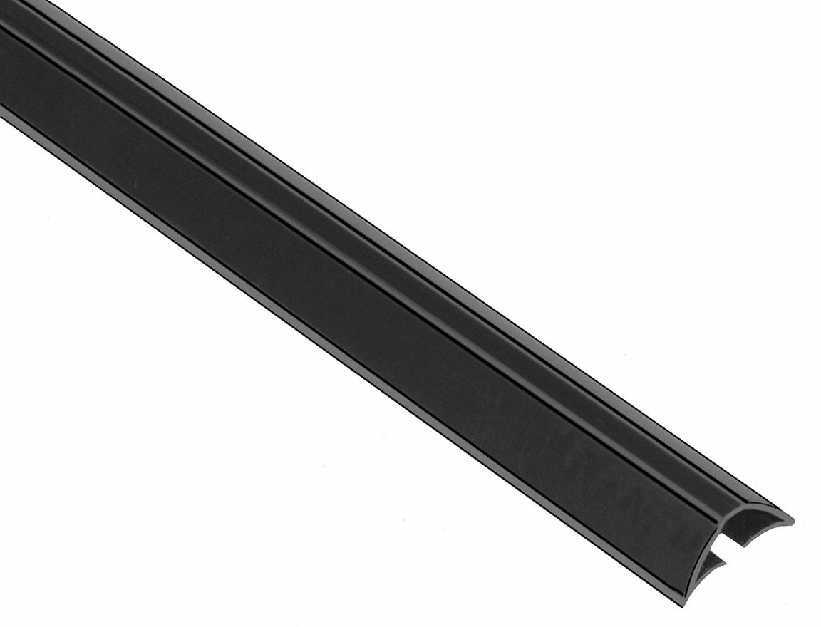 Smoke Seal: Batwing, Self-Adhesive Mounting, Std, TPE, 4 ft Overall Lg, 1/2 in Overall Wd