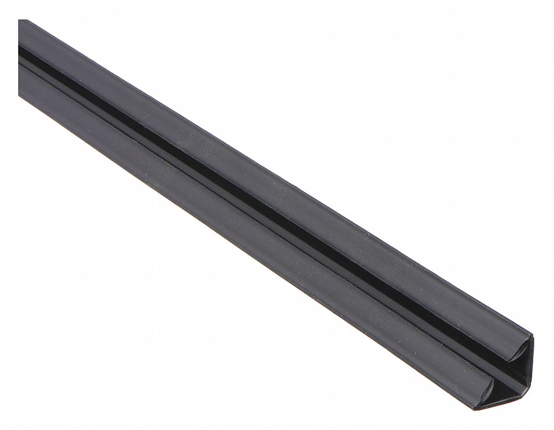 Smoke Seal: Batwing, Self-Adhesive Mounting, Std, TPE, 7 ft Overall Lg, 1/2 in Overall Wd