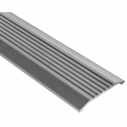 4 ft x 4 in x 1/2 in Fluted Top Saddle Threshold, Brown - Grainger