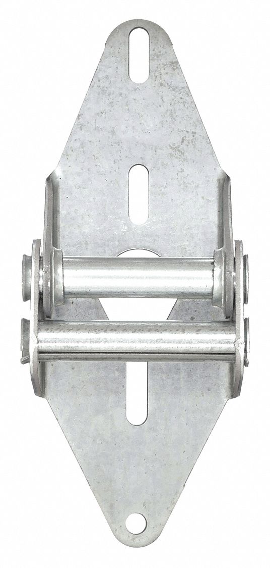 Garage Door Hinge: Steel, 7 1/4 in Leaf Ht, 2 13/16 in Leaf Wd, 2 PK