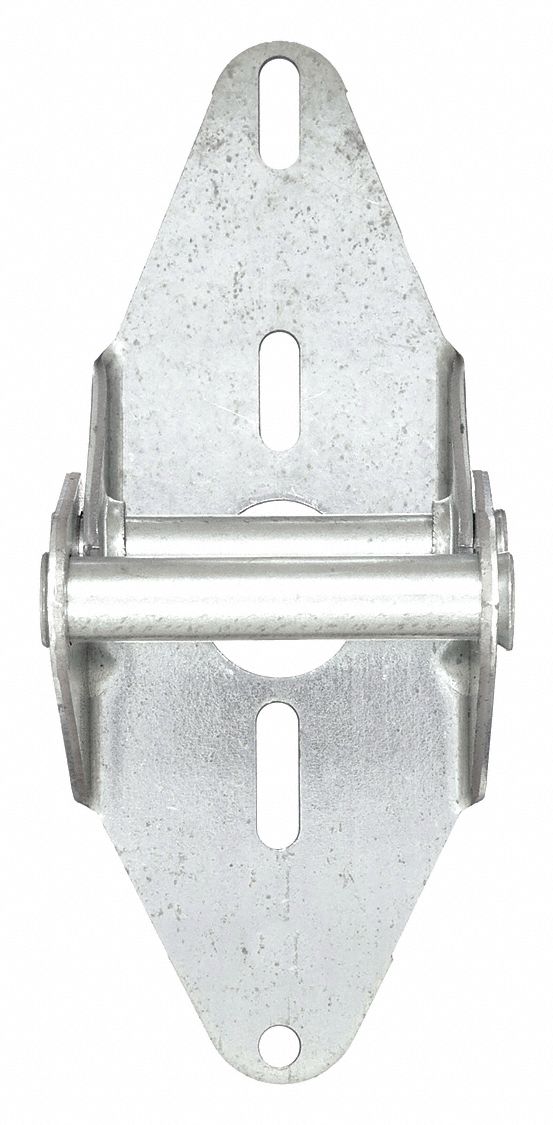 Garage Door Hinge: Steel, 7 1/4 in Leaf Ht, 2 13/16 in Leaf Wd, 2 PK