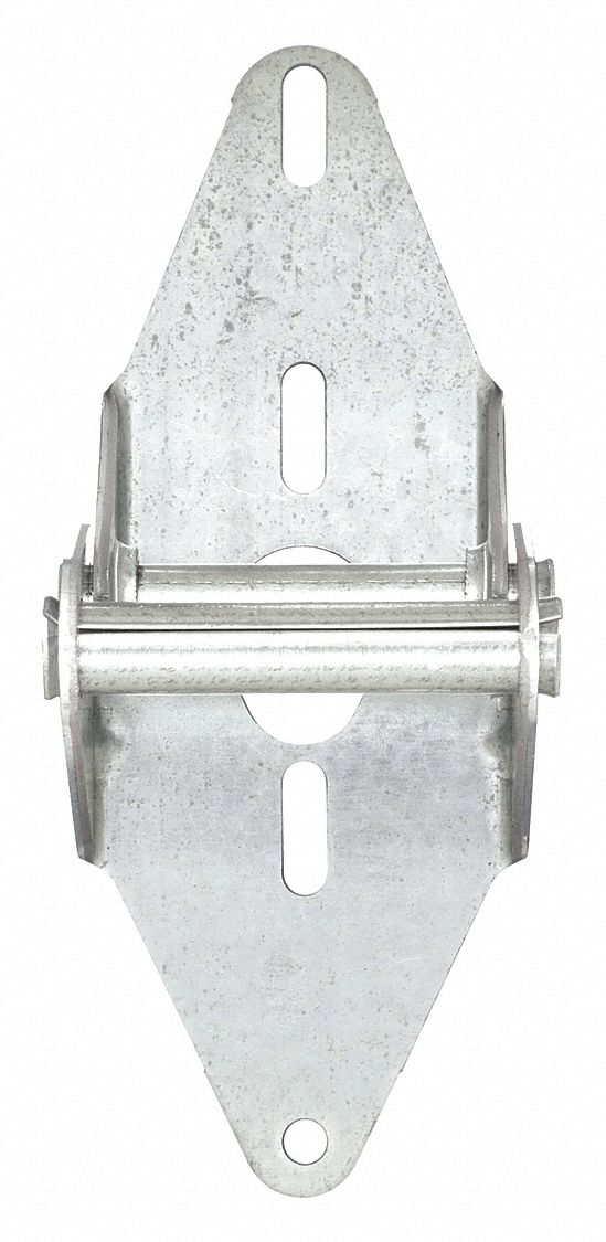 Garage Door Hinge: Steel, 7 1/4 in Leaf Ht, 2 13/16 in Leaf Wd, 2 PK