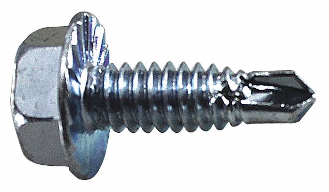 Hinge Screw,Self Driller,1 In.,PK24