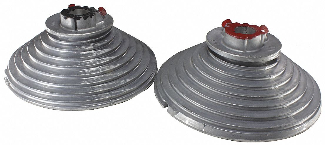 Cable Drum: Aluminum, 425 lb Load Rating - Max, Door, 2 PK