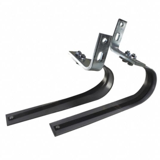 AMERICAN GARAGE DOOR SUPPLY Leaf Bumper With Brackets, Steel, PK 2
