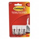 Adhesive Back Utility Hooks