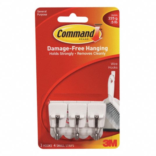 COMMAND Small Wire Hooks Value Pack, Command(TM) Adhesive Pressure ...