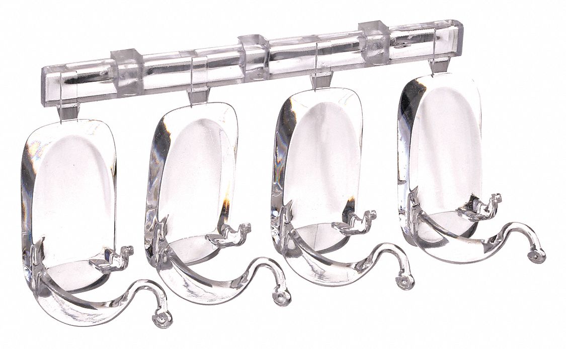 COMMAND Adhesive Back Utility Hook, 1 Hook(s), Molded Plastic, 4 PK