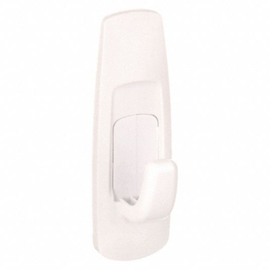 Command 17002 Small Adhesive Hooks 2 Hooks 4 Strips Plastic White, 3-Pack