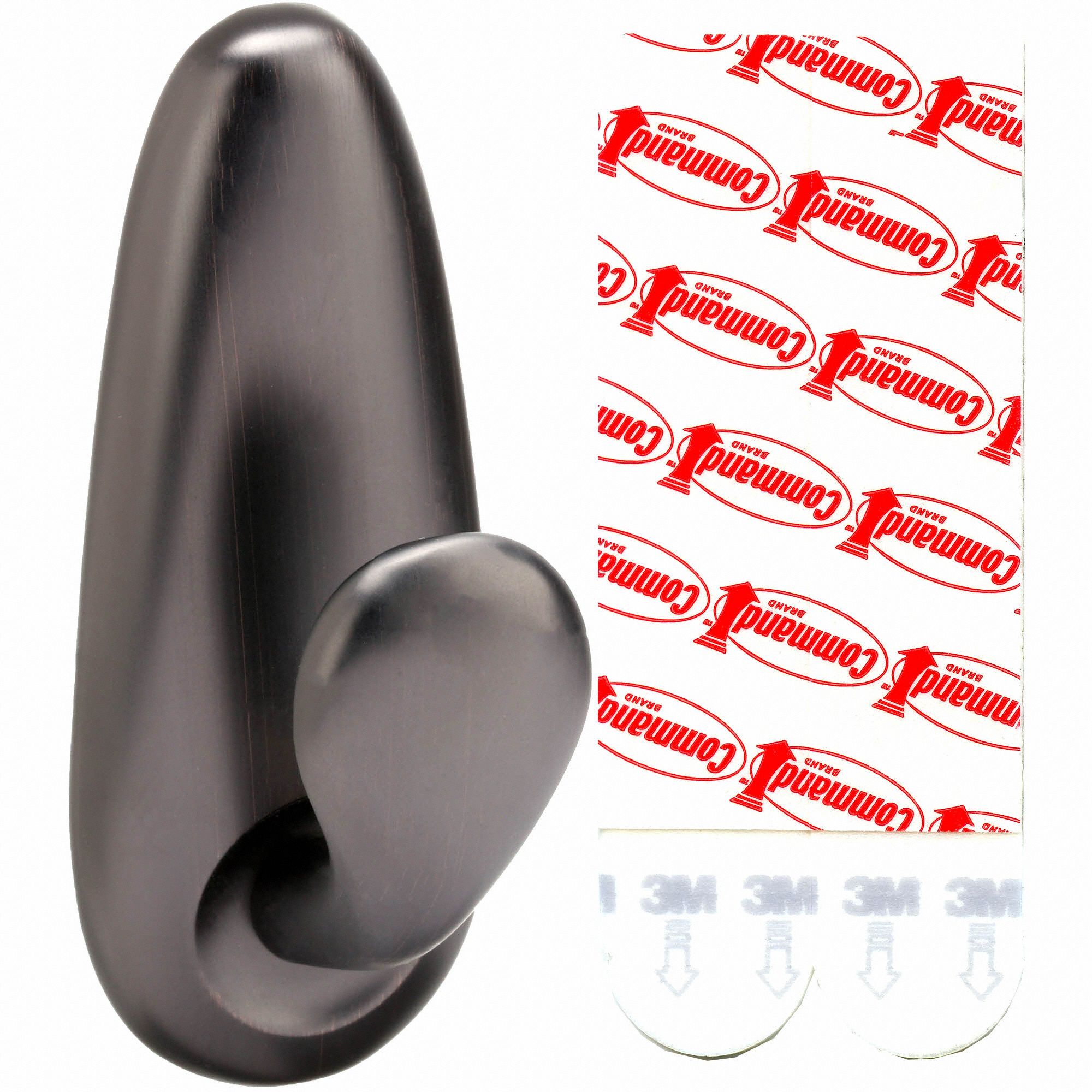 COMMAND Forever Classic Hook 1 Hooks, Metal, Oil Rubbed Bronze, 5 lb