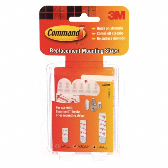 Command Large Foam Replacement Strips, 8 Strips 