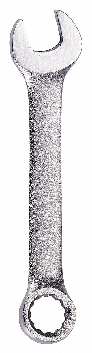 COMBINATION WRENCH, ALLOY STEEL, CHROME, 3/8 IN HEAD SIZE, 3 3/4 IN OVERALL L, OFFSET
