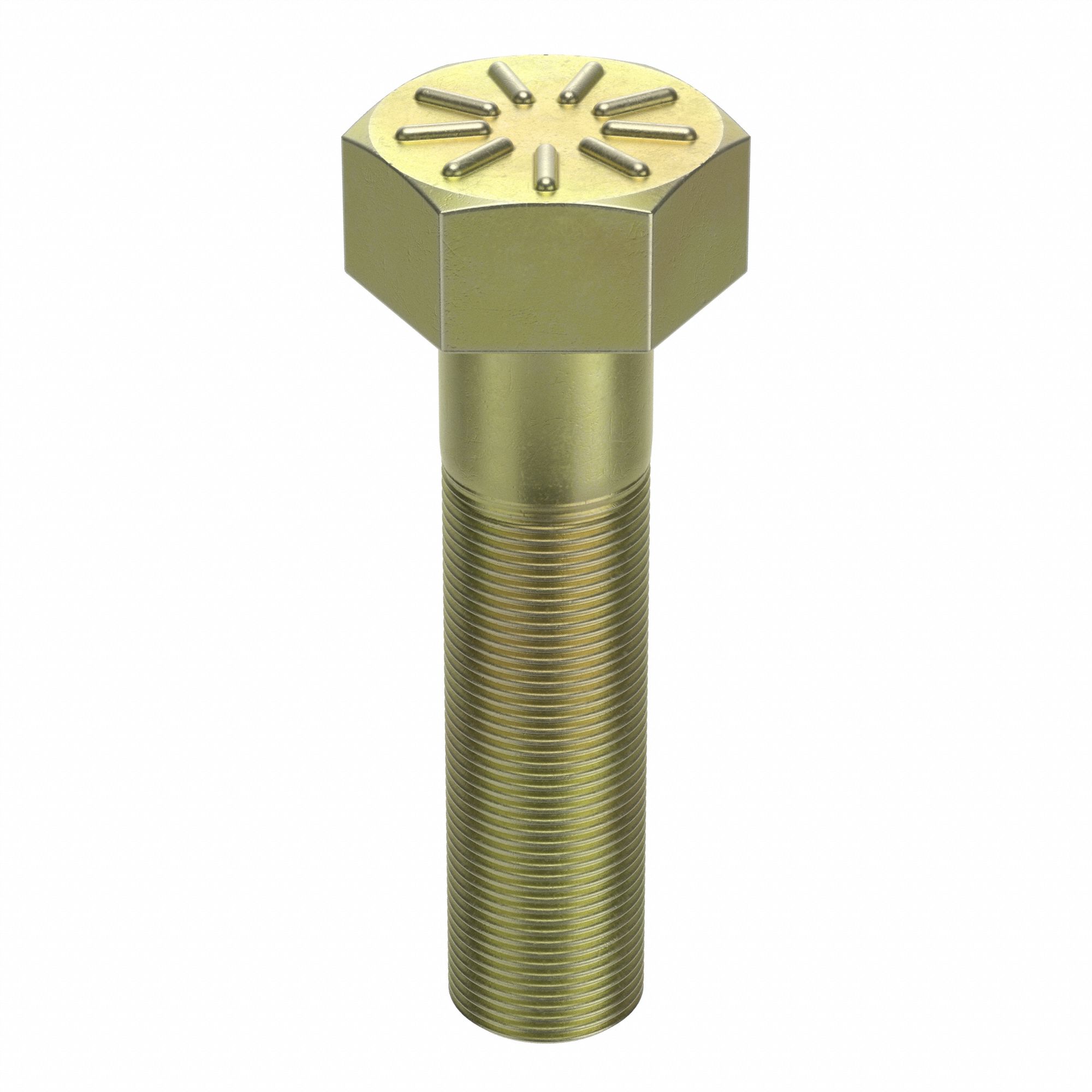 Hex Head Cap Screw: Steel, Grade L9, Zinc Yellow, 5/16"-18, Coarse, 1 1/4 in lg, Inch, HRC42, 100 PK