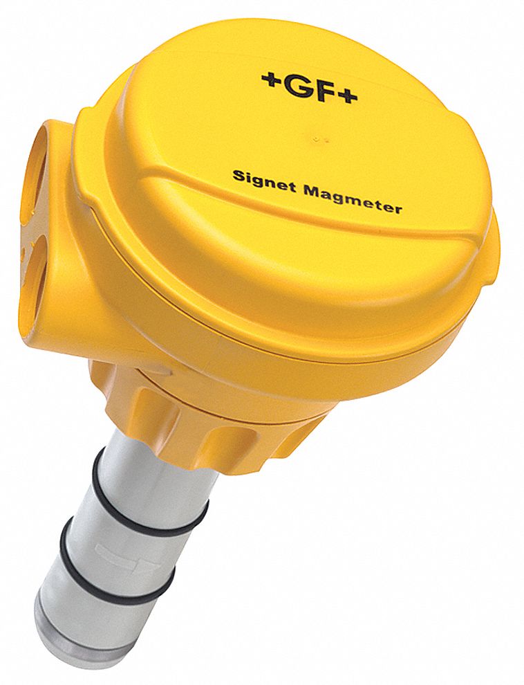 Magmeter Flow Sensor: Insertion, 150 psi @ 77°F Max. Pressure, 0.14 to 1309 gpm, 32° to 185°F