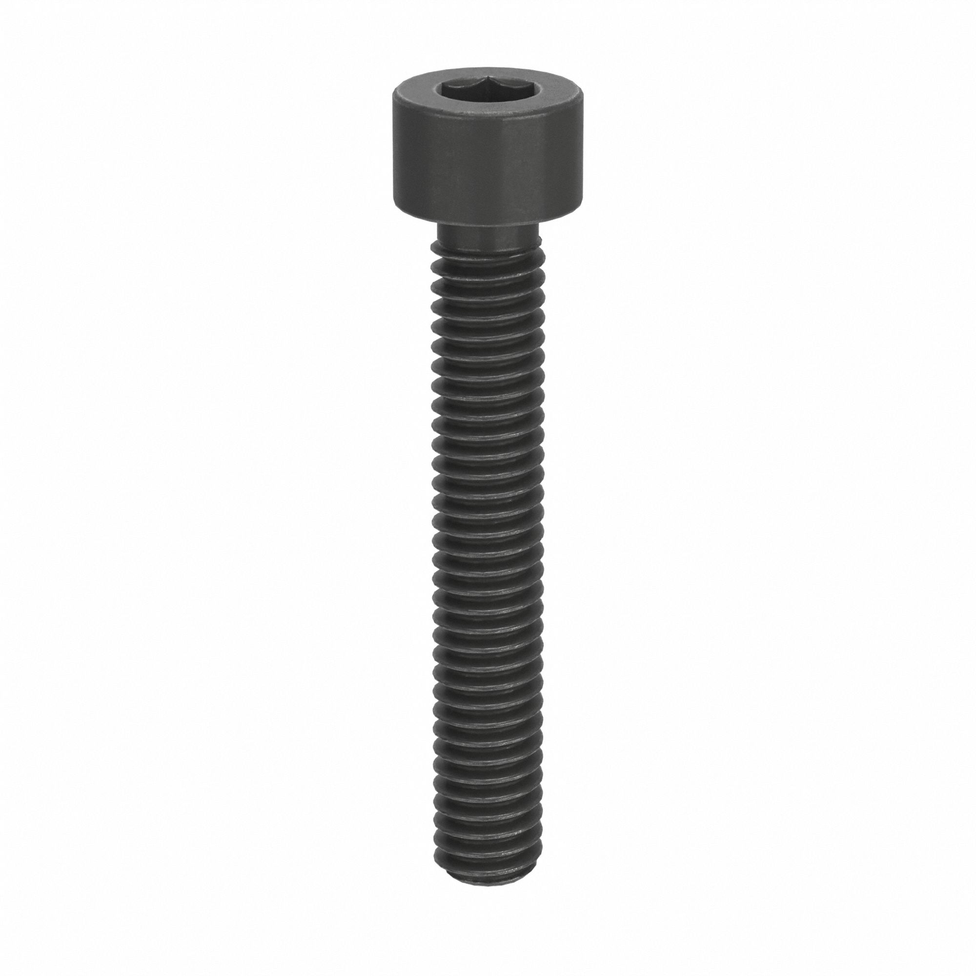 Socket Head Cap Screw: #6-40 Thread Size, 7/8 in Lg, Std, Black Oxide, Alloy Steel, 100 PK
