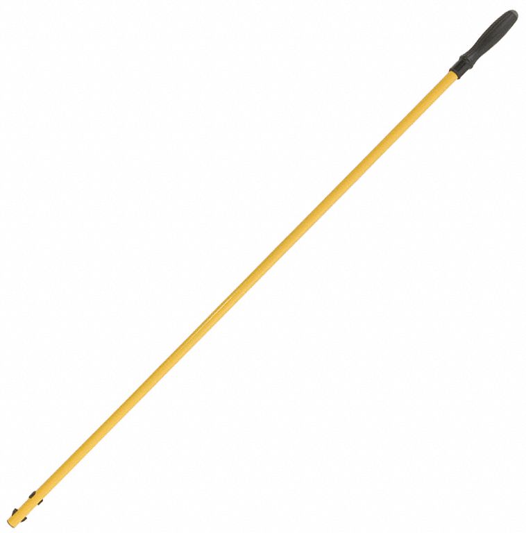 RUBBERMAID COMMERCIAL PRODUCTS Dust Mop Handle, Quick Connect Mop Connection Type, Yellow