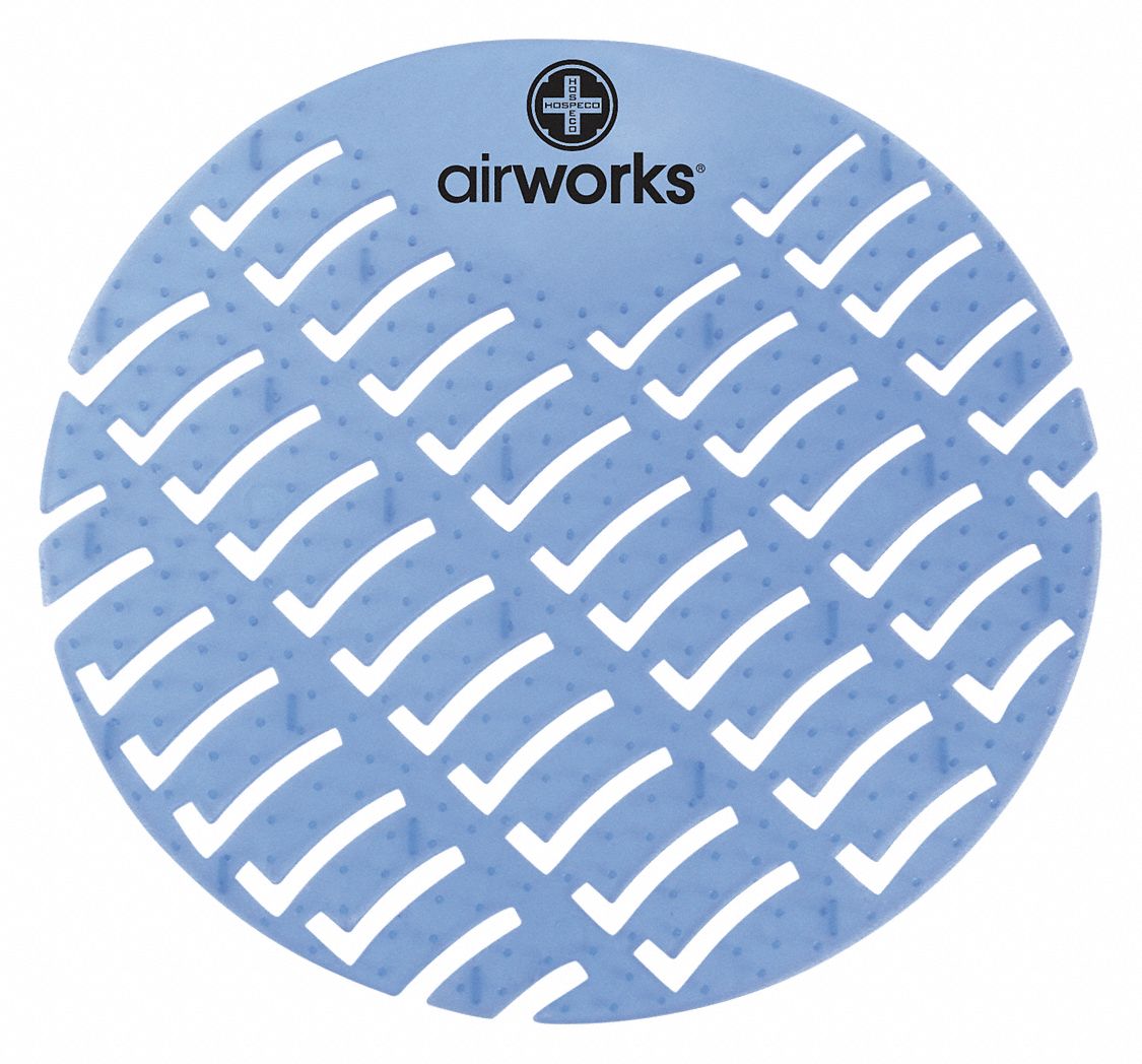 Urinal Screen, Round, Blue, Eucalyptus, PK60