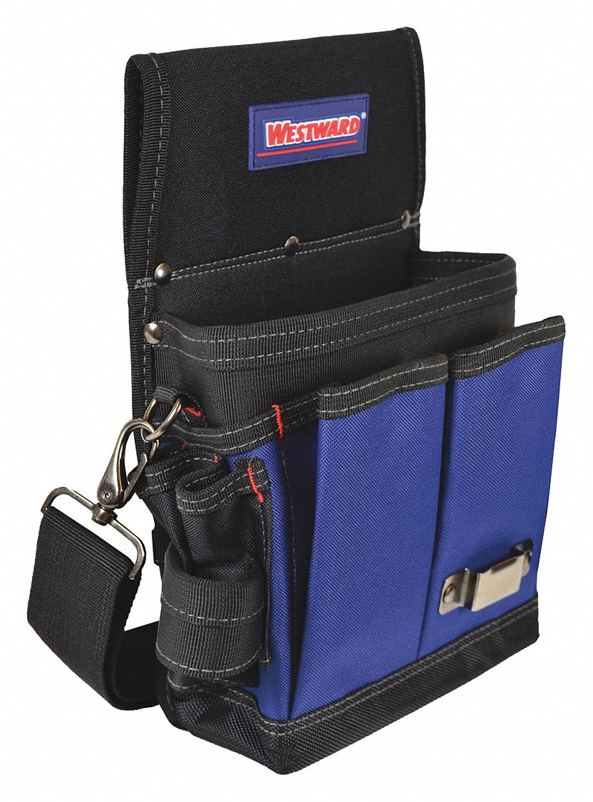 WESTWARD Tool Pouch 13 Pockets, Tool Belts, For 3 1/4 in Max Belt Wd