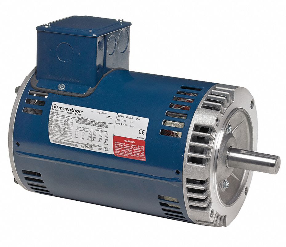 MARATHON MOTORS Motor de Propósito General 1 HP,Trifásico,1725 RPM