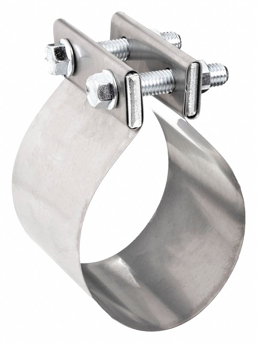 NICKSON EXHAUST SOLUTIONS, Band Clamp, 2 in Compatible Pipe Dia Max