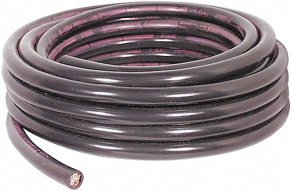 Battery Cable 1 AWG Black 25 ft