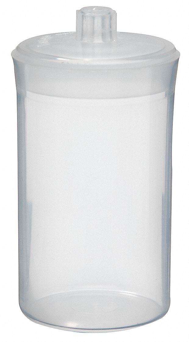 Weighing Bottle: Polypropylene, 2 fl oz Capacity - oz, 60 mL Capacity - mL, 40 mm Body Dia, Round