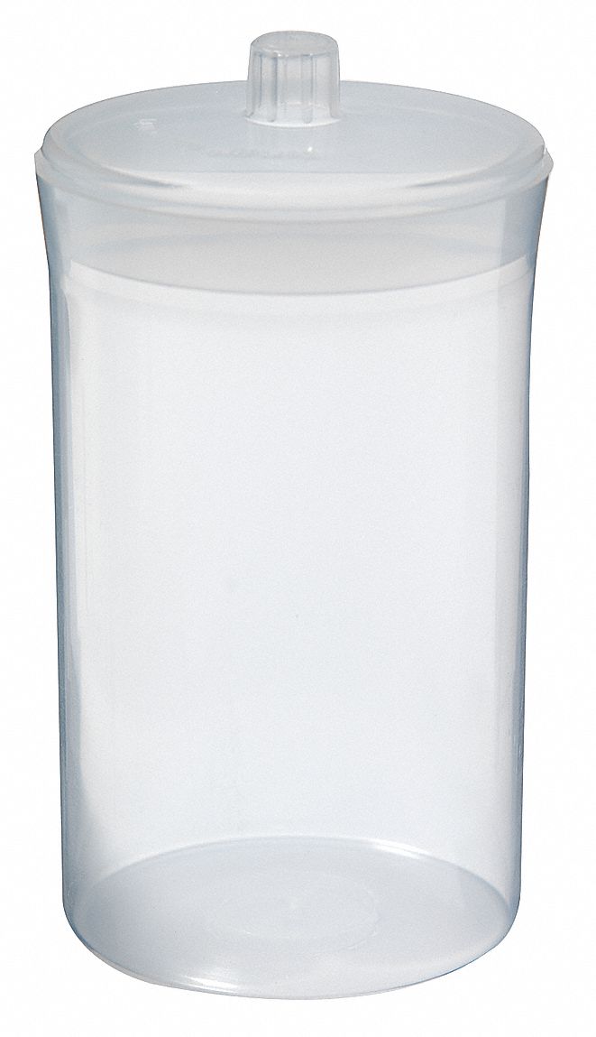Weighing Bottle: Polypropylene, 12.2 fl oz Capacity - oz, 360 mL Capacity - mL, 70 mm Body Dia