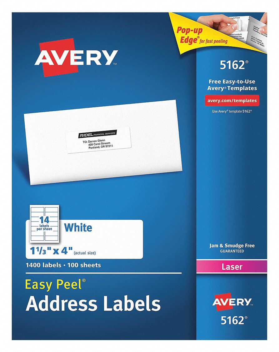 Avery 5162 Label Template Free Download | TUTORE.ORG - Master of Documents