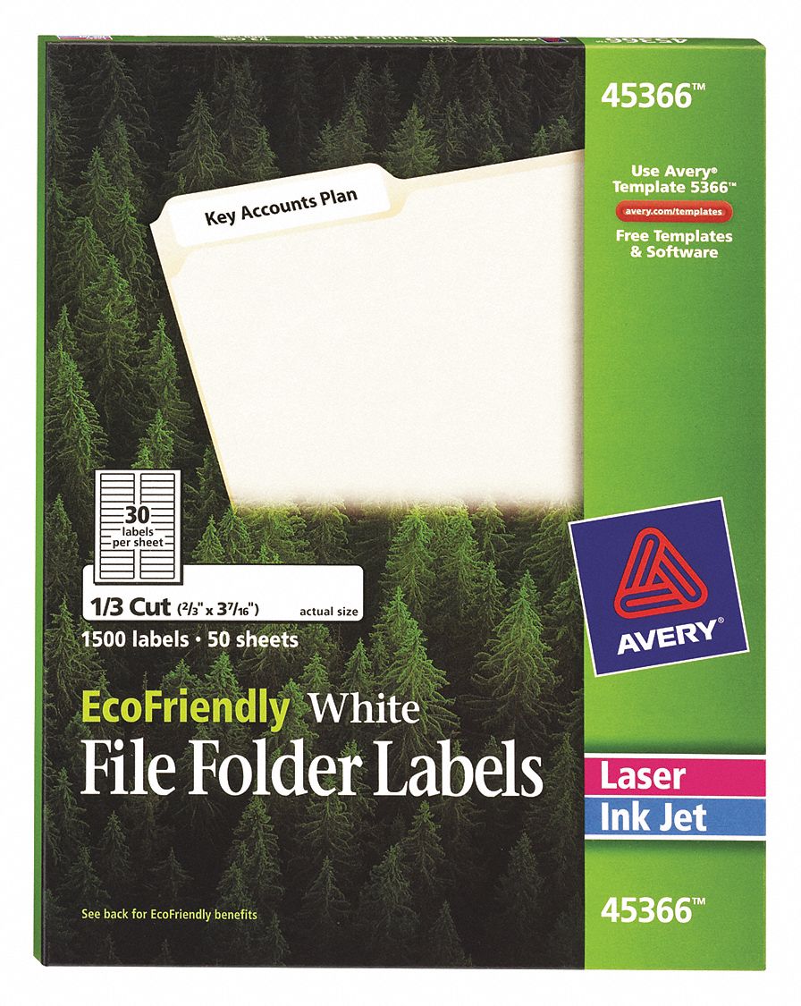 LASER/INKJET,WHITE,3 7/16,PK50