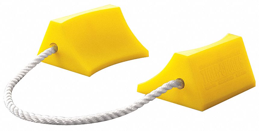 Airplane Chock 2-3/4 In Urethane Ylw PR