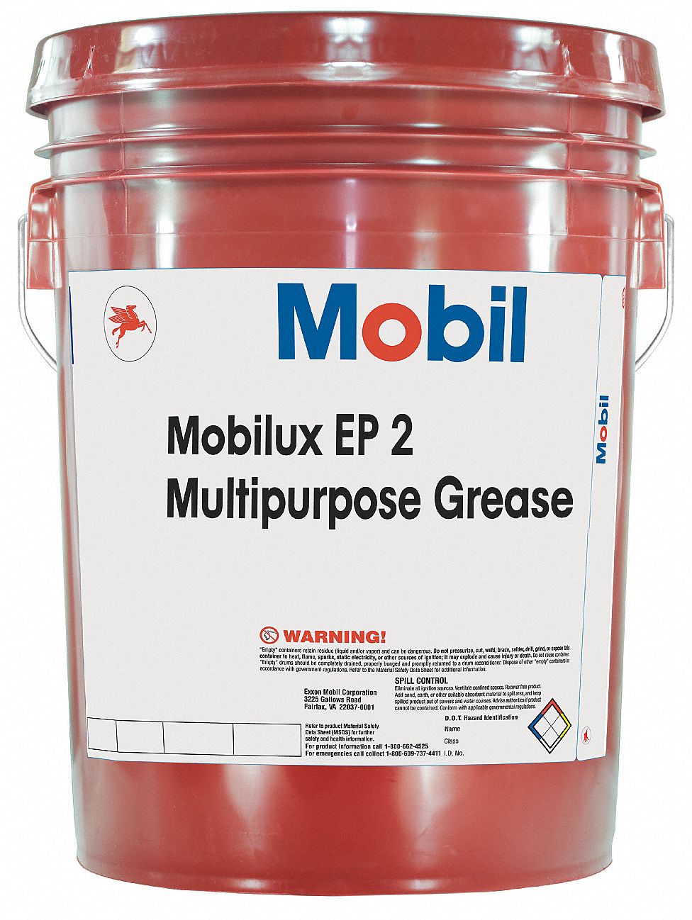 MOBIL Mobilux® EP 2 Tan Lithium Extreme Pressure Grease, 5 gal., NLGI