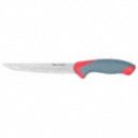 6 1/2 in Slicing Knife Chef/Utility Knife, Gray/Red