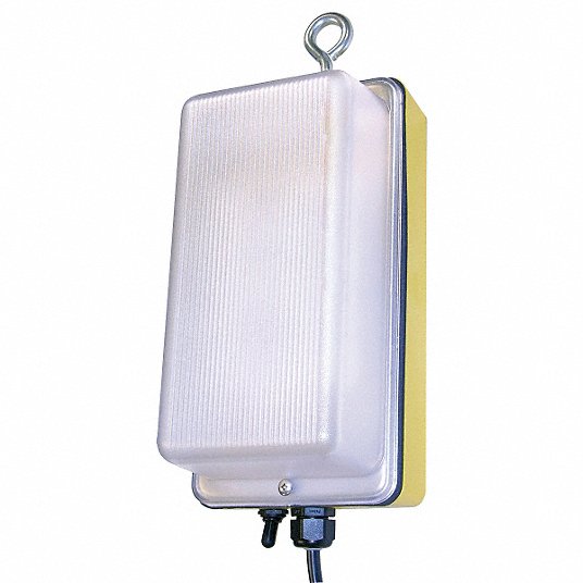 Temporary Job Site Light: 1,200, 6 ft Cord Lg - Job Site Lighting, 10 in Max. Extension Ht, LED