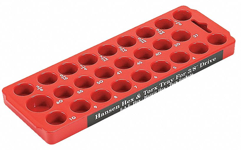 HEX/TORX SOCKET BIT TRAY