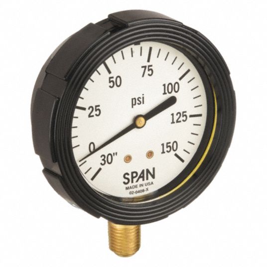 Span 30 To 0 To 150 In Hgpsi Lfs 210 Compound Gauge With Internal