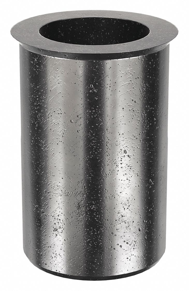 Rivet Nut: 1/4"-20 Thread Size, 37/64 in Overall Lg, 3/8 in Insert Dia, Steel, Plain, Steel, 40 PK