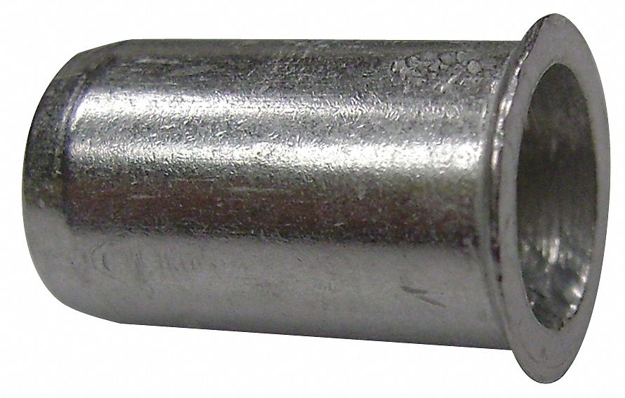 GRAINGER APPROVED CFH2-3716-239T-10 Rivet Nut,Hex,Steel,Clear Trivalent,PK10