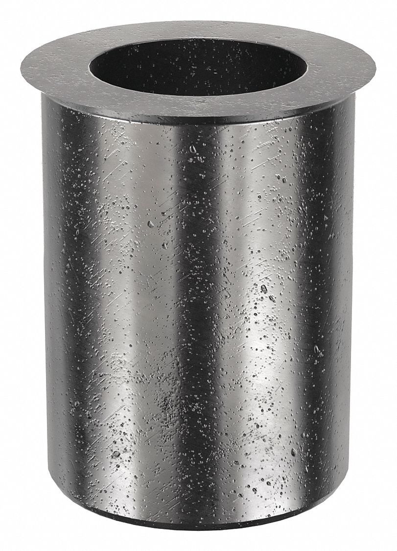 Rivet Nut: 5/16"-18 Thread Size, 43/64 in Overall Lg, 1/2 in Insert Dia, Steel, Plain, Steel, 25 PK