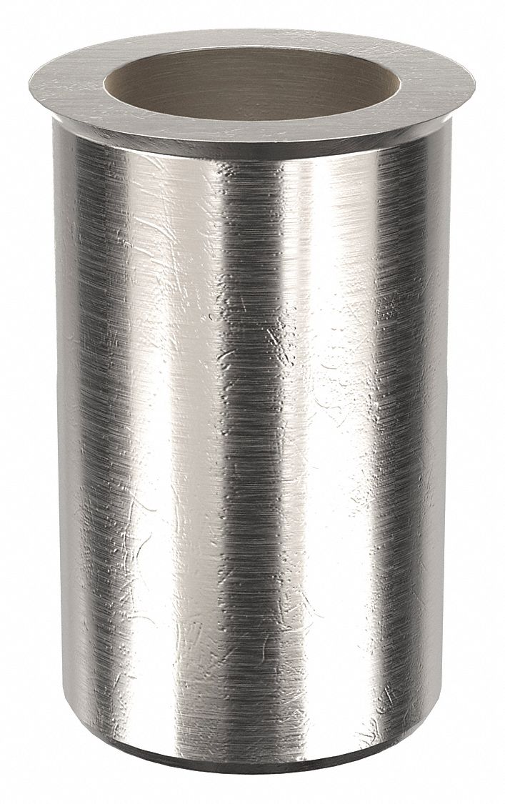 RIVET NUT, ¼"-20 THREAD, 39/64 IN OVERALL L, ⅜ IN INSERT DIA, ALUMINUM, PLAIN FINISH, 50 PK